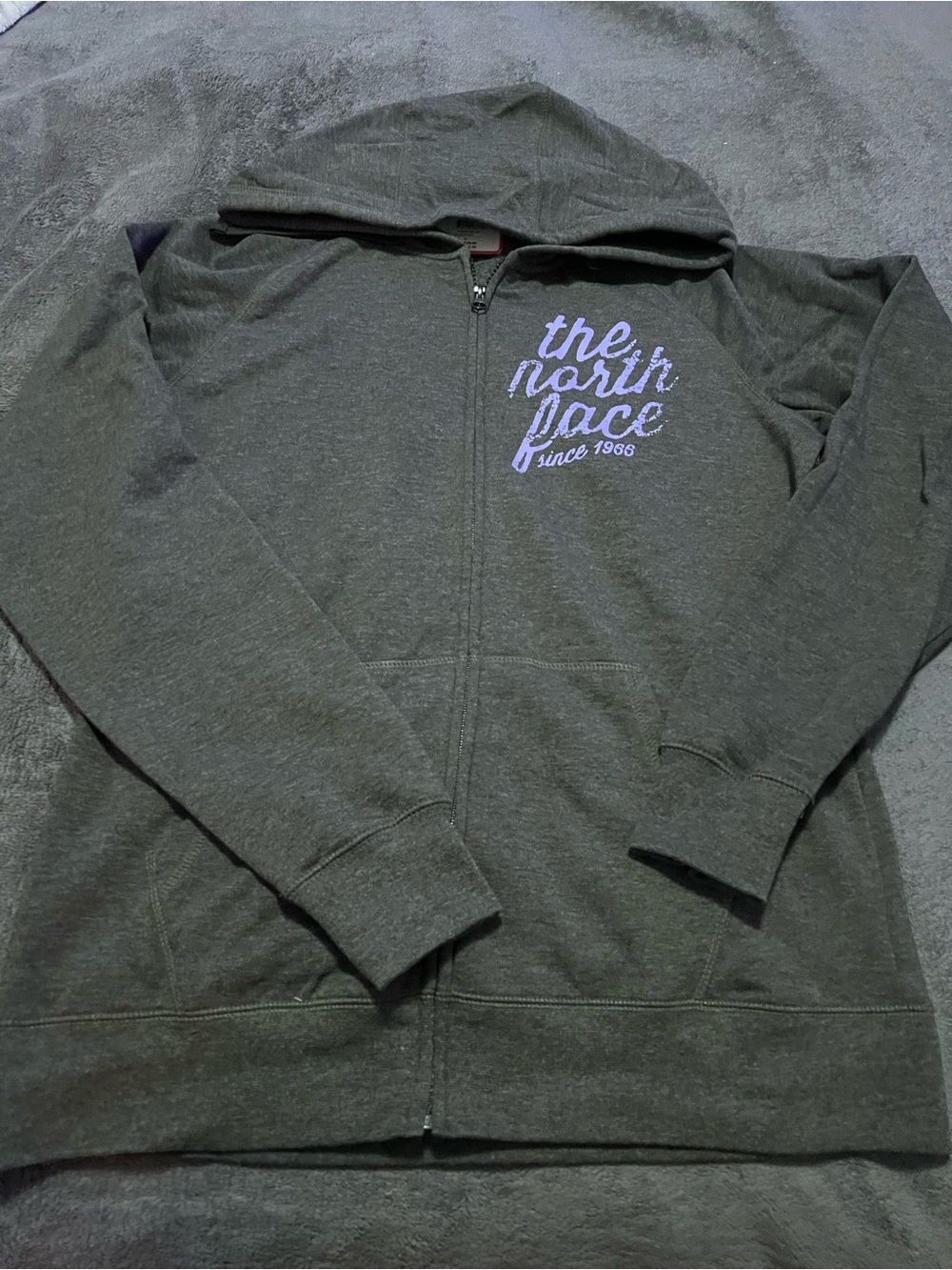 NWT The North Face Women’s Full Zip Hoodie -with Purple Logo